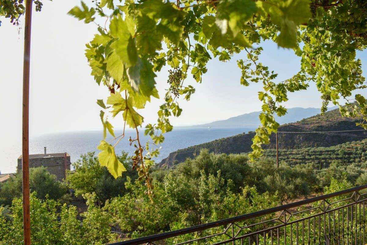 Coastal Stone Residence With Spectacular Scenery Kitriaí Dış mekan fotoğraf